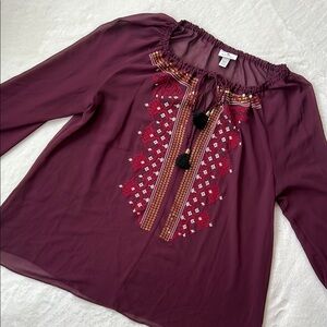 Altuzarra x Target sheer blouse